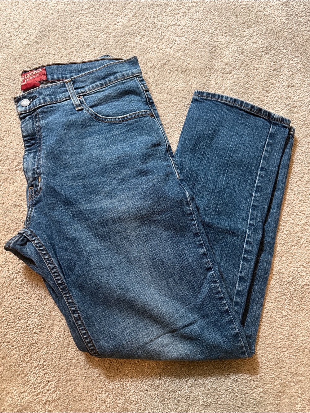 Arizona Jean Company Straight Fit Indigo Jeans